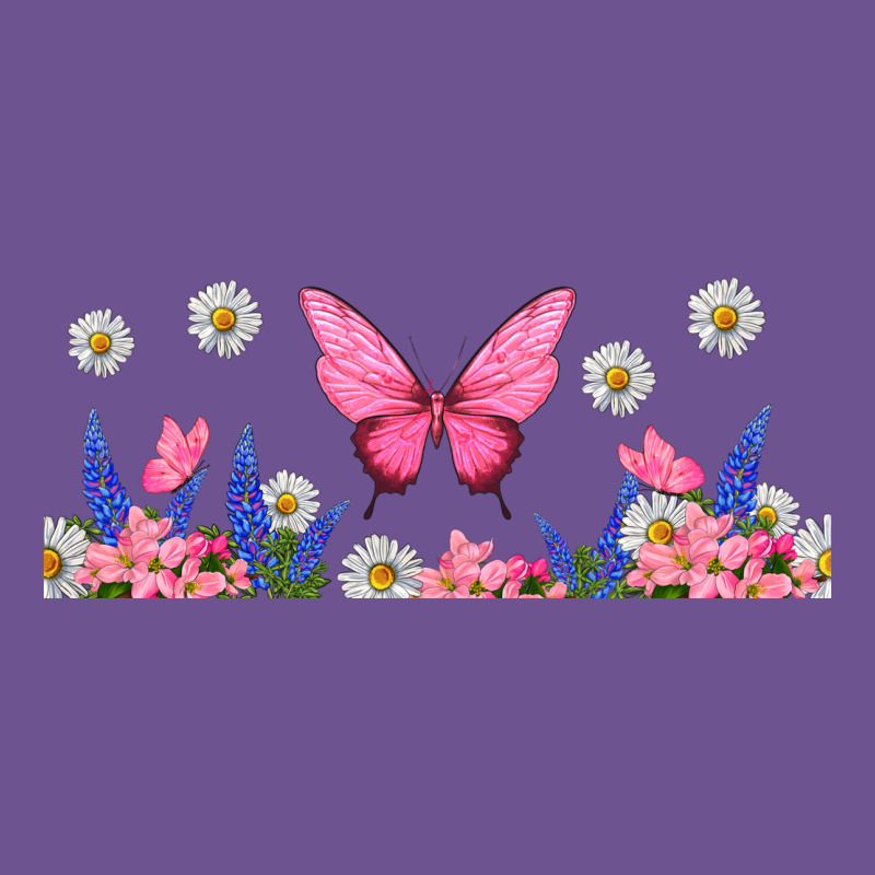 Butterflies And Flowers Vintage Tee by TumblerDesignByShophia | Teevron