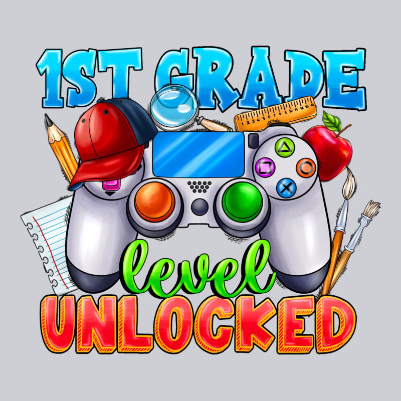 1st Grade Level Unlocked Heavyweight Sweatshirt by CowhideDigitalArt | Teevron