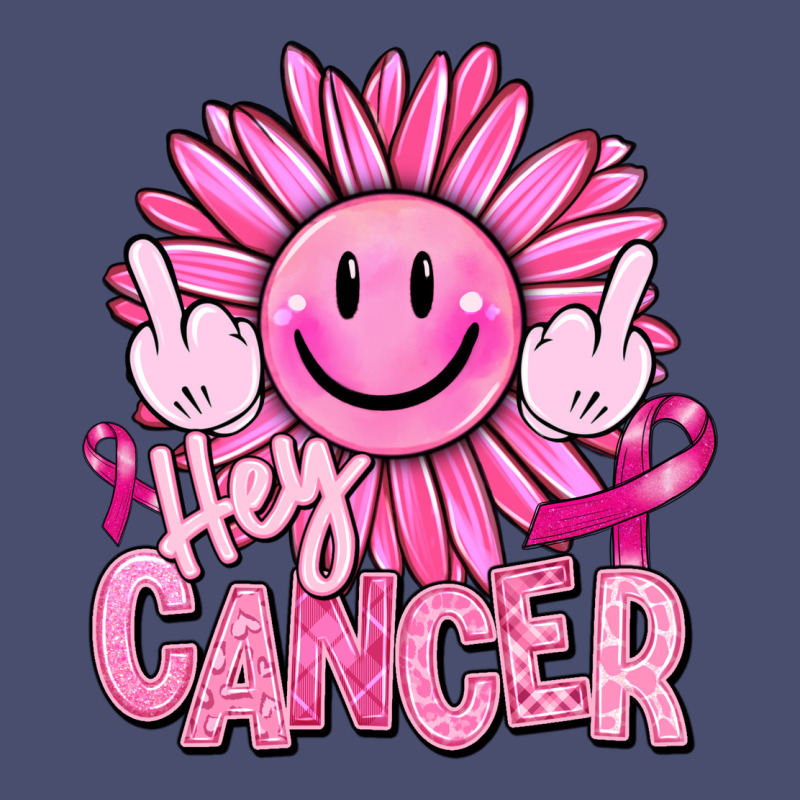 Hey Cancer Smiley Face Breast Cancer Vintage Tee by RanaPortraitStore | Teevron
