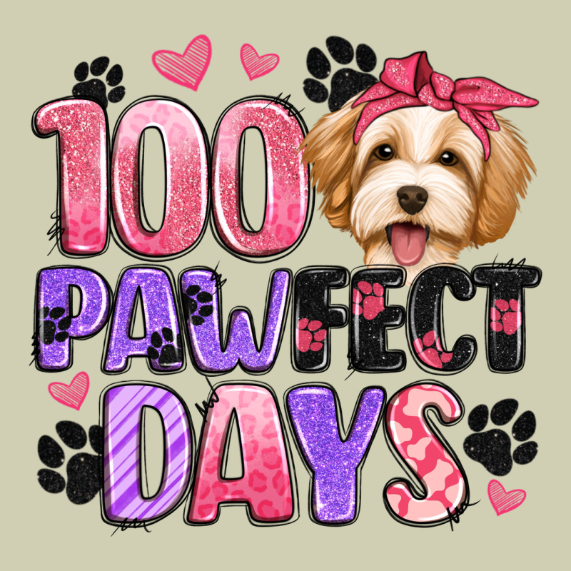 100 Pawfect Days Heavy Core Tee by Artiststas | Teevron