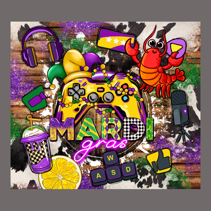 Mardi Gras Gamer Urban Heavy Tee by CowGirlArtShop | Teevron