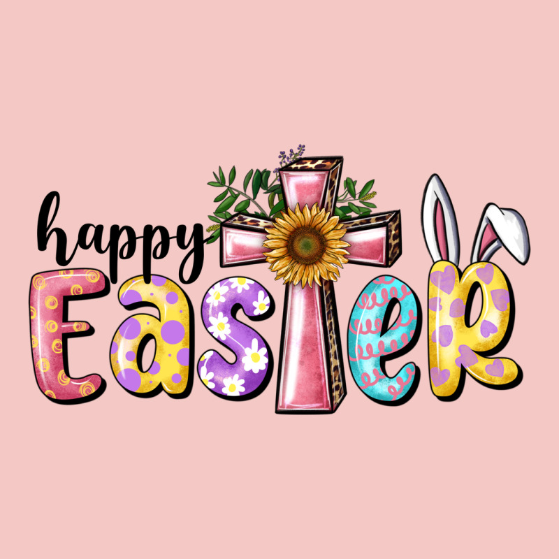 Happy Easter With Cross Urban Heavy Tee by RanaPortraitStore | Teevron