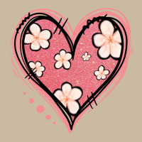 Floral Pink Glitter Heart Long Sleeve Tee | Teevron