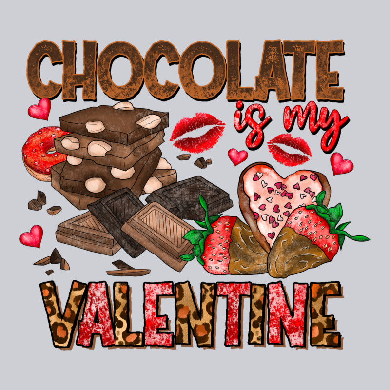 Chcolate Is My Valentine Heavyweight Sweatshirt by CowhideDigitalArt | Teevron