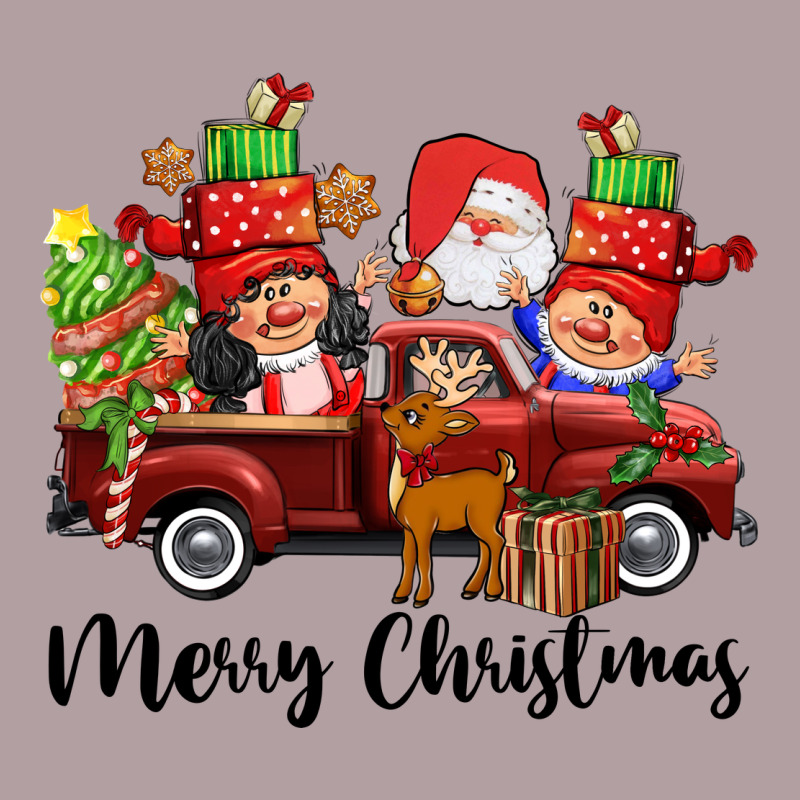 Merry Christmas Truck Gnomies Vintage Hoodie by CowGirlArtShop | Teevron
