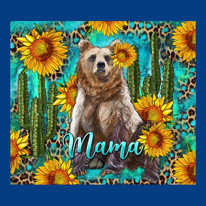 Mama Bear With Sunflowers And Cactus Premium Sweatshirt by Artiststas | Teevron