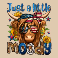 Just A Little Moody 4th Of July Long Haired Cow Classic Tee | Teevron