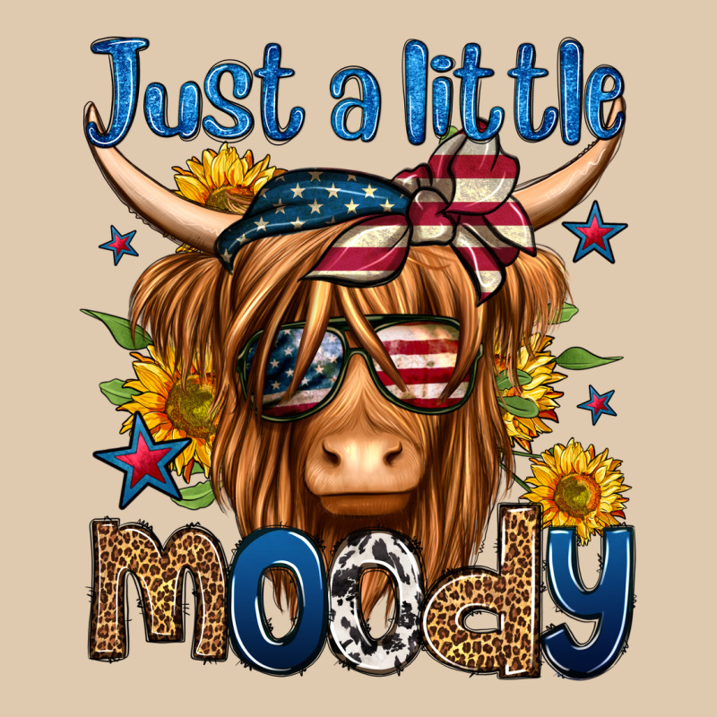 Just A Little Moody 4th Of July Long Haired Cow Classic Tee by Jasminsmagicworld | Teevron