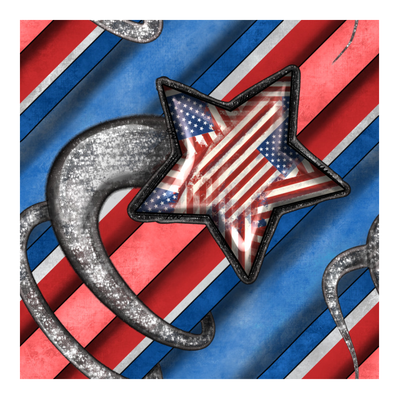 Stripes & Stars Seamless Pattern Premium Hoodie by BundleAndBundleShop | Teevron