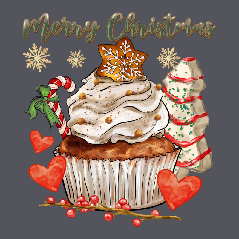 Merry Christmas Cupcake Vintage Hoodie by CowGirlArtShop | Teevron