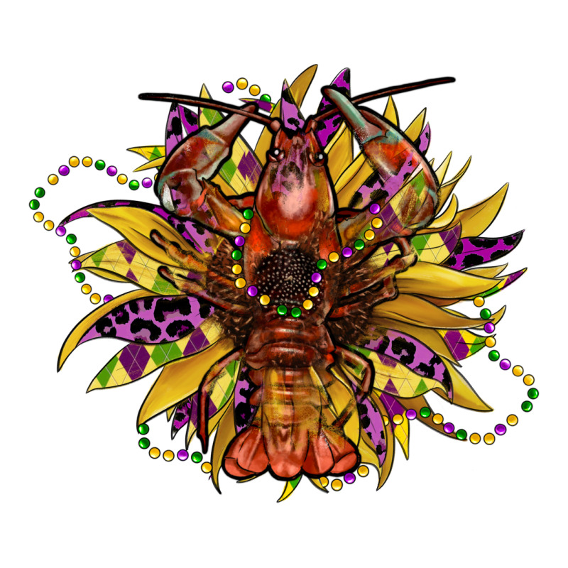 Mardi Gras Sunflower Urban Heavy Tee by CowGirlArtShop | Teevron