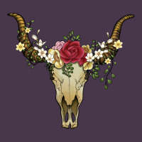 Bull Skull With Rose And Flowers Heavyweight Hoodie | Teevron
