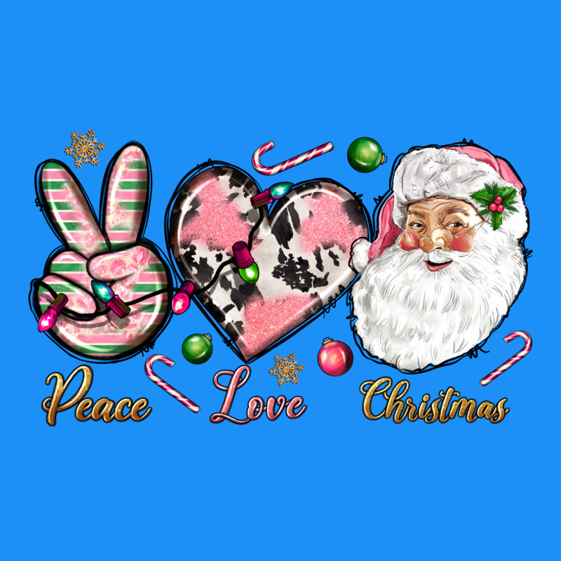 Peace Love Pink Christmas Classic Tee by NancyCooperArtShop | Teevron