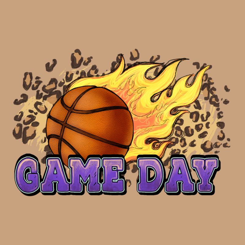 Game Day Basketball Leopard Flames Fireball Vintage Tee by HowdyJamesFarm | Teevron