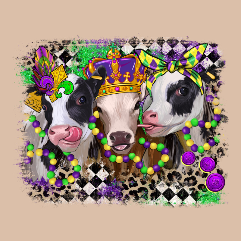 Mardi Gras Heifers Urban Heavy Tee by CowGirlArtShop | Teevron