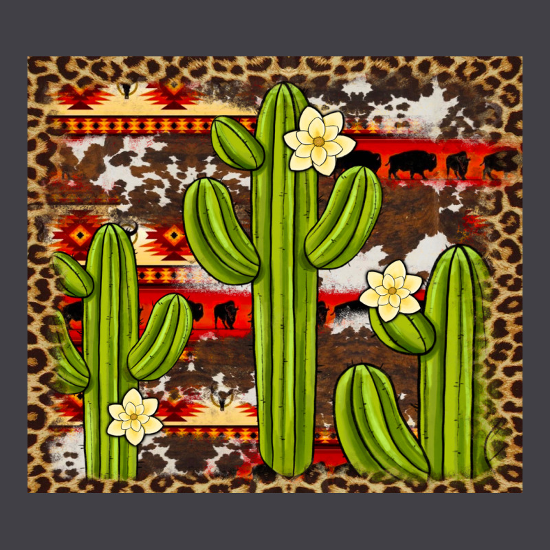 Aztec Cowhide Cactus Background Heavyweight Hoodie by Artiststas | Teevron