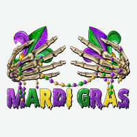 Mardi Gras Skeleton Hands Urban Heavy Tee | Teevron