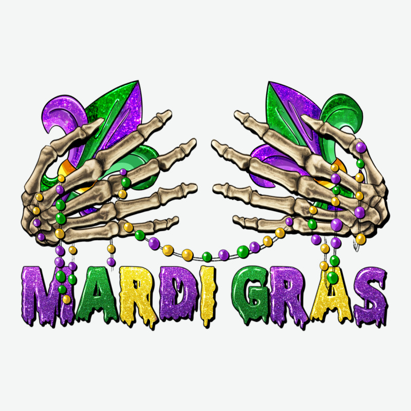 Mardi Gras Skeleton Hands Urban Heavy Tee by CowGirlArtShop | Teevron