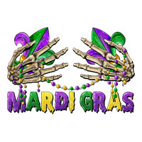 mardi gras skeleton hands | Teevron