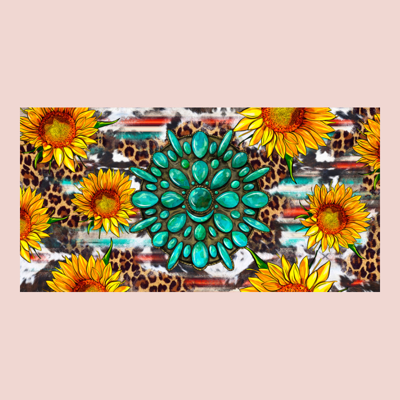 Gemtone And Sunflowers License Plate Premium Sweatshirt by Artiststas | Teevron