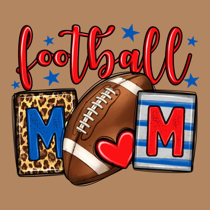 Football Mom Red And Blue Team Color Mother's Day Long Sleeve Tee by HowdyJamesFarm | Teevron