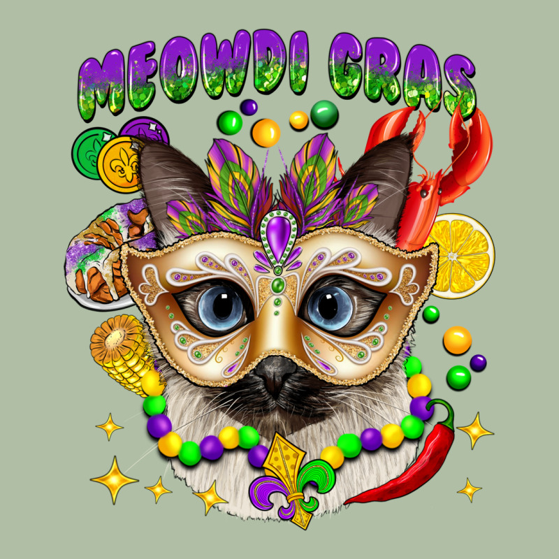 Meowdi Gras Mardi Gras Cat Urban Heavy Tee by CowGirlArtShop | Teevron