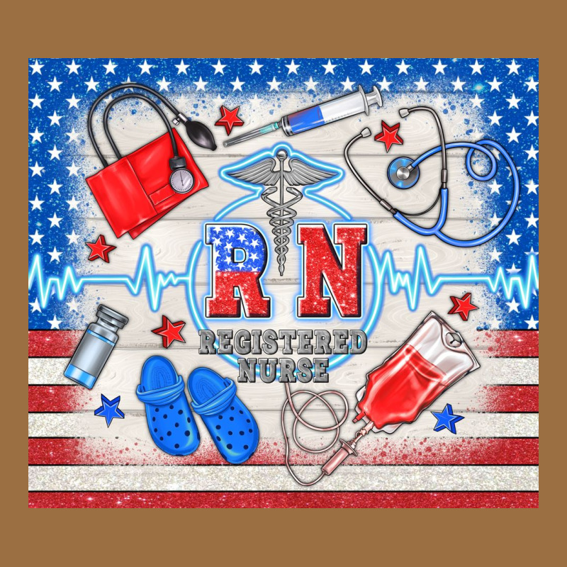 American Memorial Day Rn Registered Nurse Vintage Tee by TumblerDesignByShophia | Teevron