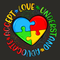 Autism Awareness Puzzle Heart Love Understand Advo Heavy Core Tee | Teevron
