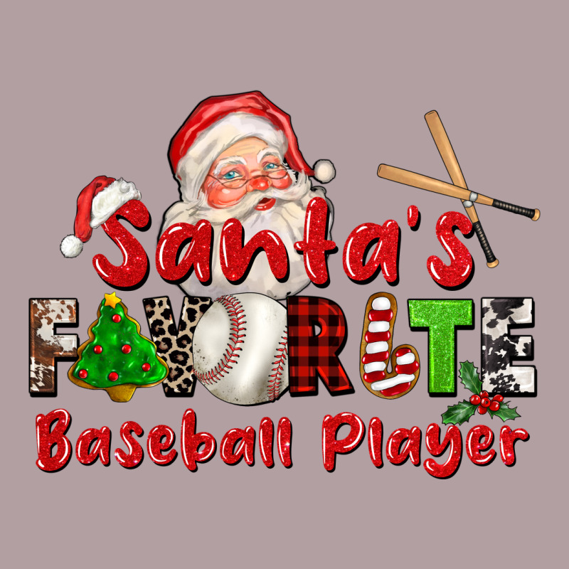 Santas Favorite Baseball Player Vintage Hoodie by CowGirlArtShop | Teevron