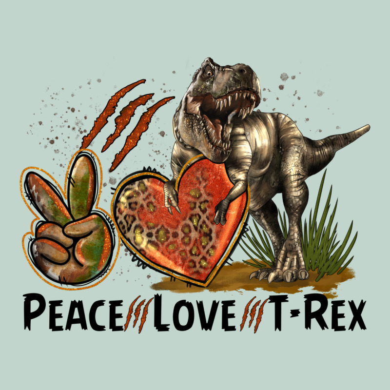 Peace Love T Rex Zipper Hoodie by LillyAllenDesigns | Teevron