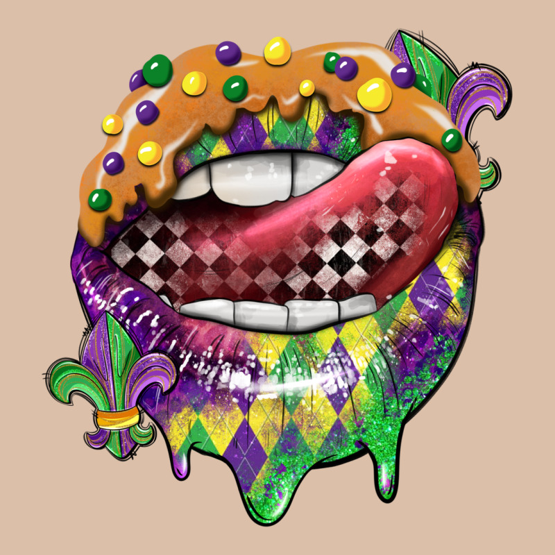 Mardi Gras Lips Urban Heavy Tee by CowGirlArtShop | Teevron
