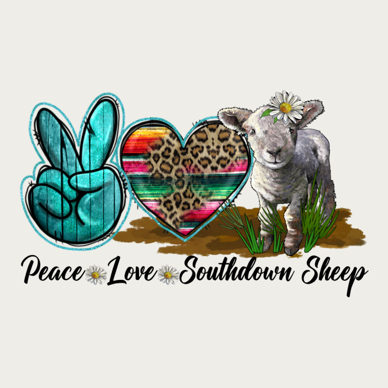 Peace Love Southdown Sheep Zipper Hoodie by LillyAllenDesigns | Teevron