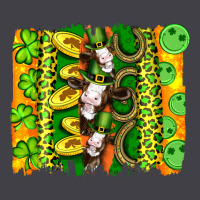 St Patricks Cow And Coin Wıth Clovers And Leopard Brushstrokes Heavyweight Hoodie | Teevron