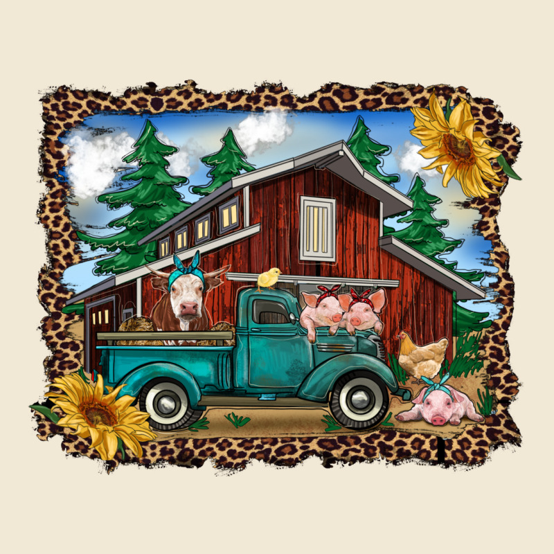 Western Barn With Farm Animals Ladies Tee by RanaPortraitStore | Teevron
