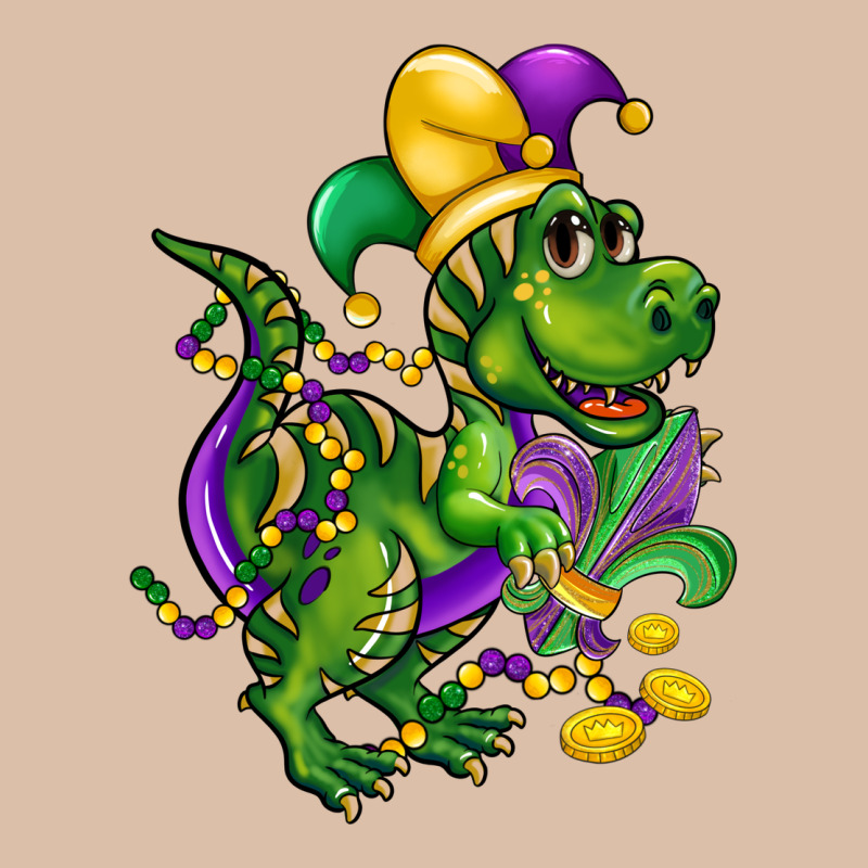Mardi Gras Trex Urban Heavy Tee by CowGirlArtShop | Teevron