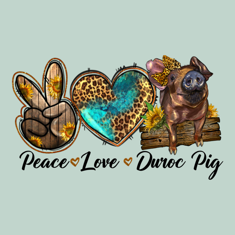 Peace Love Duroc Pig Zipper Hoodie by LillyAllenDesigns | Teevron