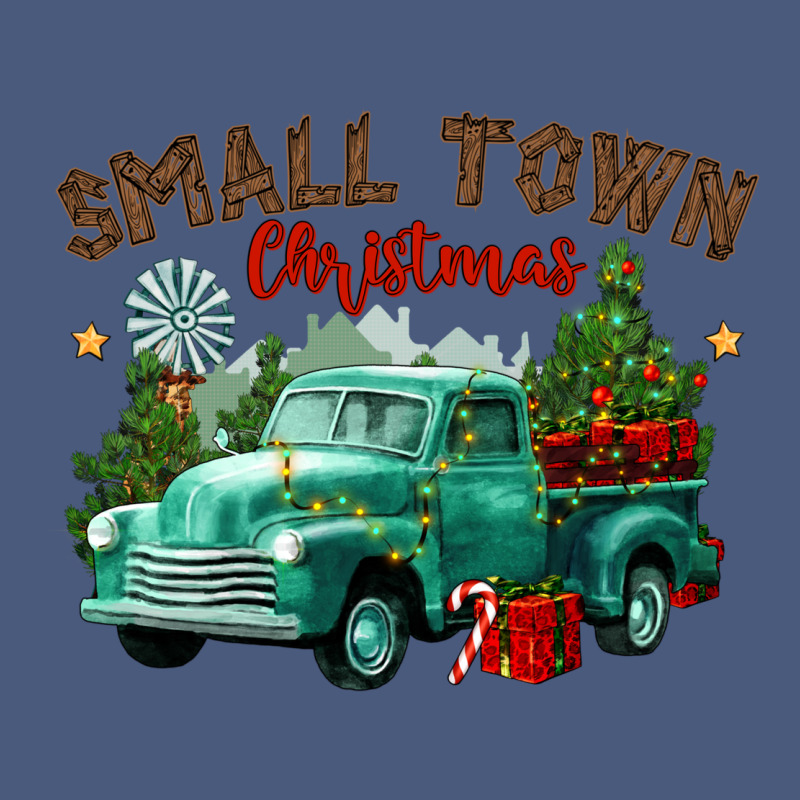 Small Town Christmas Vintage Hoodie by CowGirlArtShop | Teevron