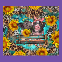 Baby Pigs With Leopard Cowhide And Sunflowers Premium Sweatshirt | Teevron