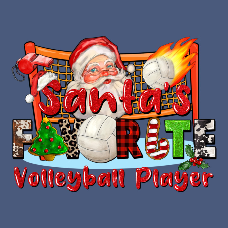 Santas Favorite Volleyball Player Vintage Hoodie by CowGirlArtShop | Teevron