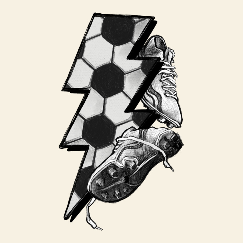 Lightning Bolt Soccer Vintage Tee by HowdyJamesFarm | Teevron