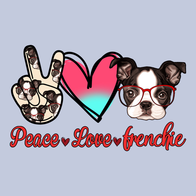 Peace Love Frenchie Long Sleeve Tee by Jasminsmagicworld | Teevron