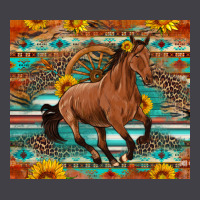 Galloping Horse Aztec Sunflower Heavyweight Hoodie | Teevron