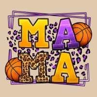 Purple And Gold Basketball Leopard Frame Mama Heavyweight Sweatshirt | Teevron