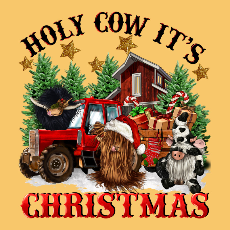 Holy Cow Its Christmas Vintage Hoodie by CowGirlArtShop | Teevron