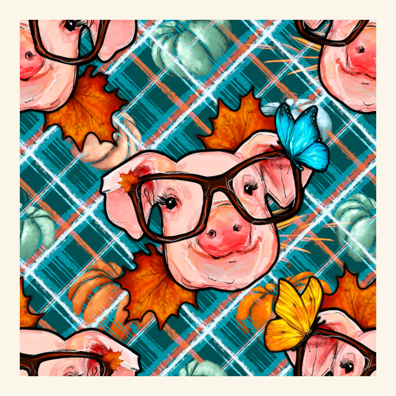 Fall Pig Seamless Pattern Premium Hoodie by BundleAndBundleShop | Teevron
