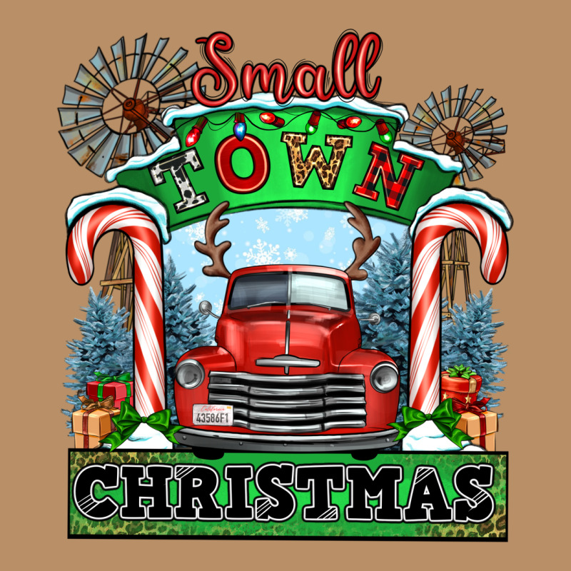 Small Town Christmas Vintage Hoodie by CowGirlArtShop | Teevron