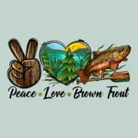 Peace Love Brown Trout Zipper Hoodie | Teevron