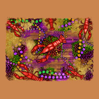 Mardi Gras Crawfısh Leopard Wood And Glitter Background Heavyweight Hoodie | Teevron