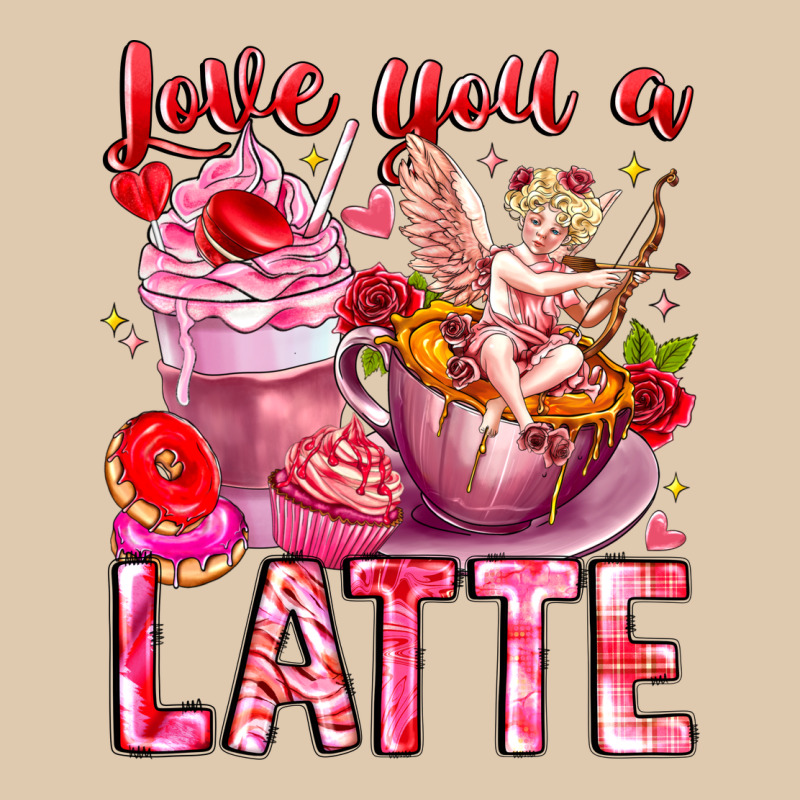 Love You Latte Valentine Cupid Heavyweight Sweatshirt by CowhideDigitalArt | Teevron