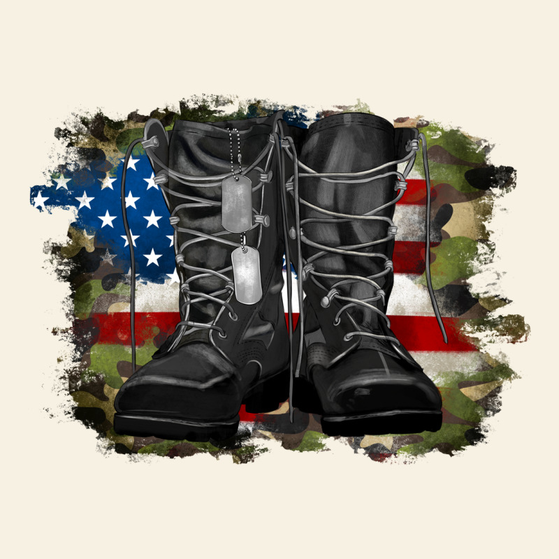 American Flag With Army Boots Vintage Tee by RanaPortraitStore | Teevron